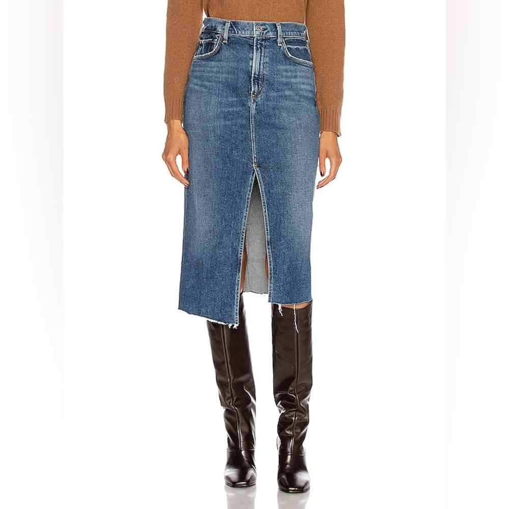 REVOLVE Denim Midi Skirt Women’s 26